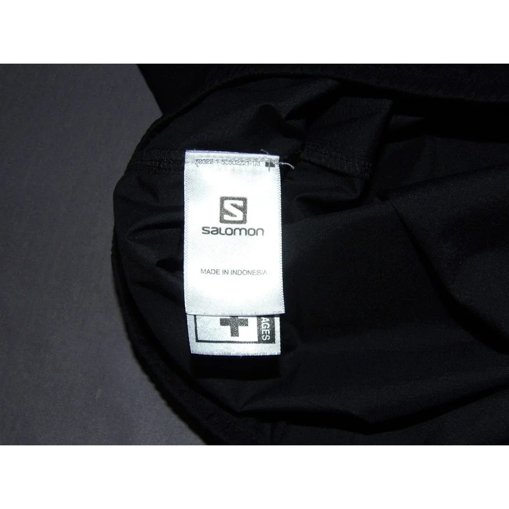 SALOMON‎ Clima WIND 100% Nylon Black Zip-Up Windbreaker Vest Jacket Men's Medium